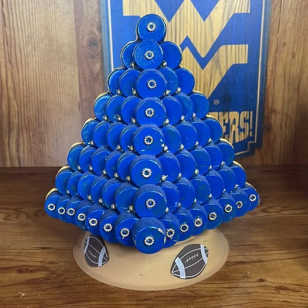 West Virginia Mountaineers Collectible‎ Items, Figurine Tree Sign and Clock